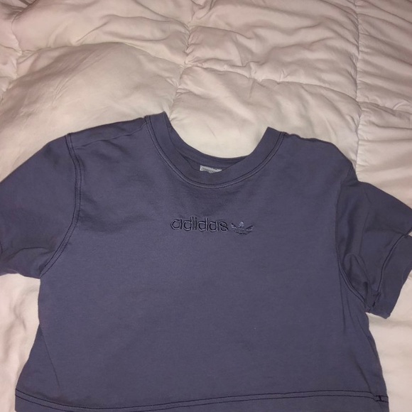 PURPLE ADIDAS CROP TOP - Picture 2 of 2